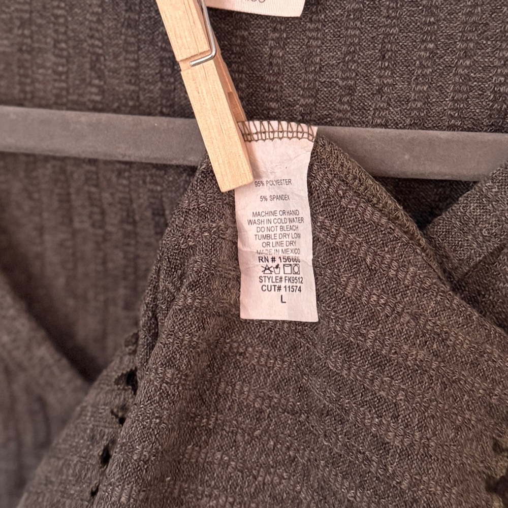 Women's Sage Ribbed Top - Picture 4 of 4